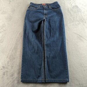 Vintage 90s Tommy Hilfiger Jeans Mens 32 (Fits 32x28) Blue Faded Relaxed Wide